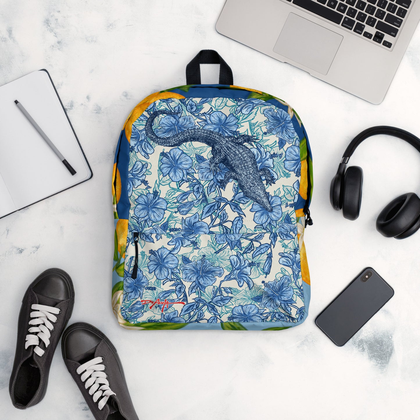 Floral Gator Orange Blossom Backpack