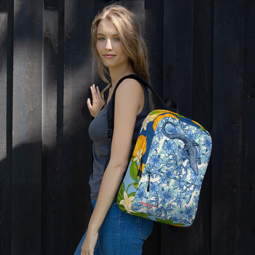 Floral Gator Orange Blossom Backpack