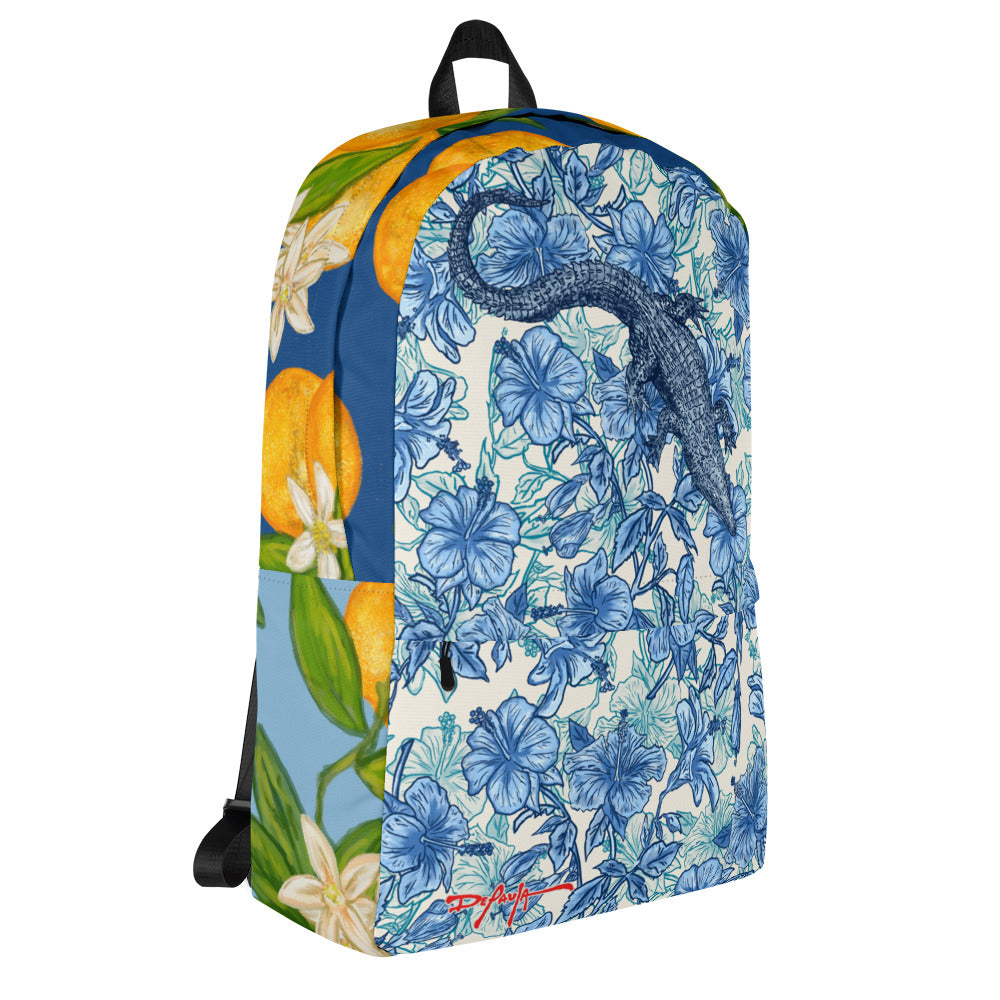 Floral Gator Orange Blossom Backpack
