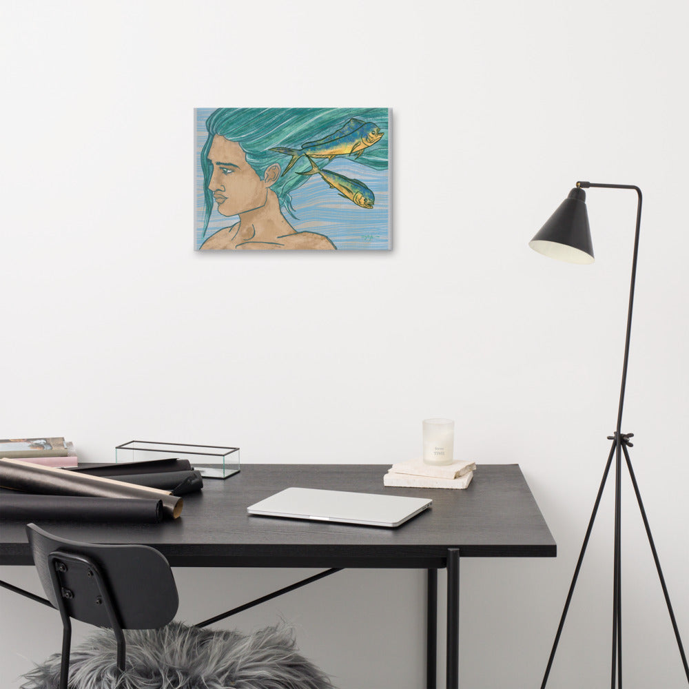 Wayfinder Man Portrait Herkimer Fine Art Canvas 18" x 24"
