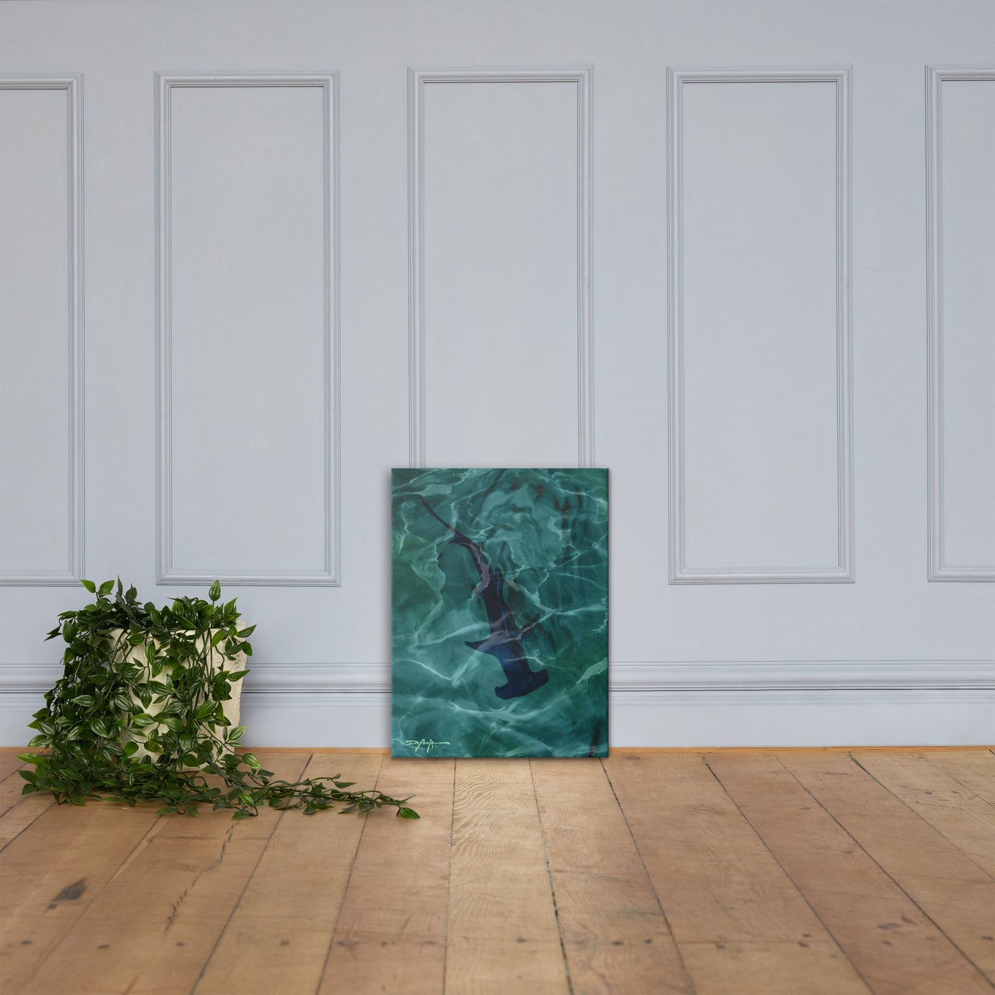 The Lost Colony Hammerhead Shark Fine Art Canvas 18" x 24"