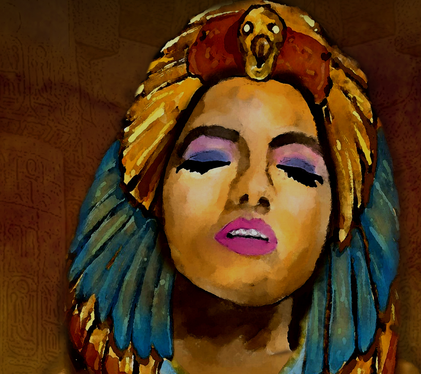 Cleopatra Portrait Queen of Egypt Fine Art Canvas Print 18" x 24"