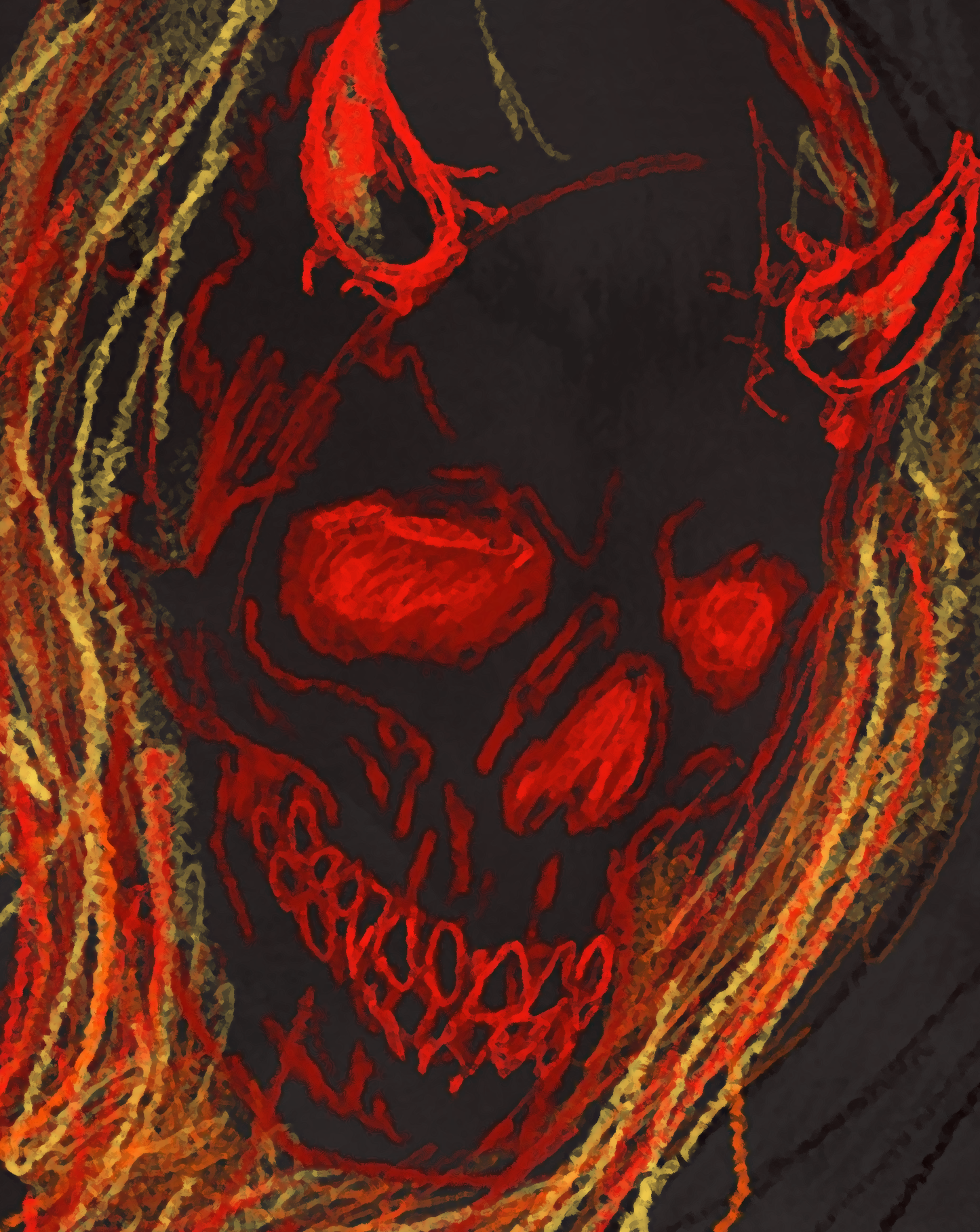 The Devil and the Crossroads Blues Fine Art Canvas 18" x 24"