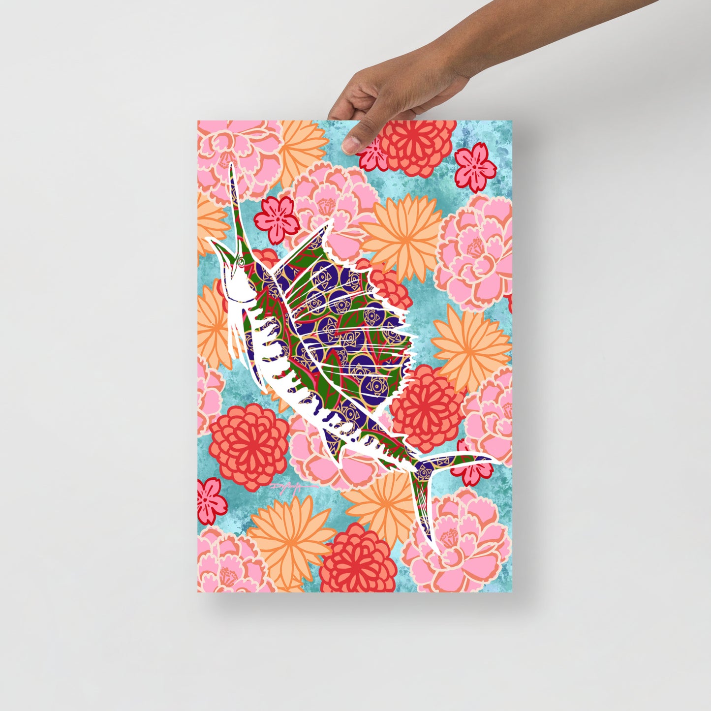 Uchikake Sailfish Coastal Fine Art Print 12" x 18"
