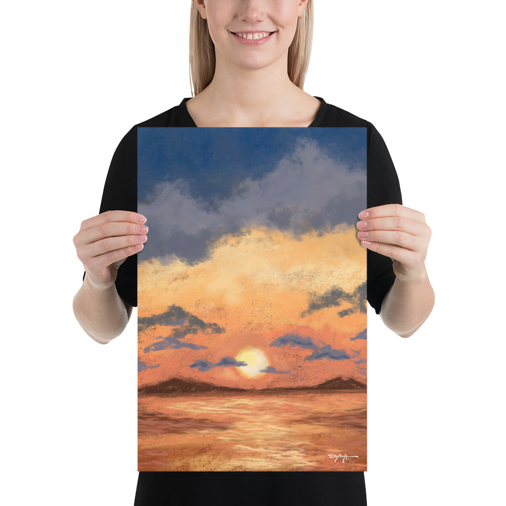 Calm Becoming Sunset Fine Art Print 12" x 18"