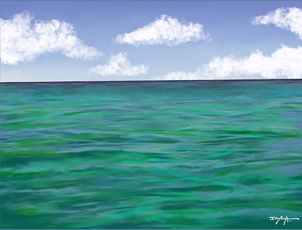 The Colors of Islamorada Waters Fine Art Canvas 18" x 24"