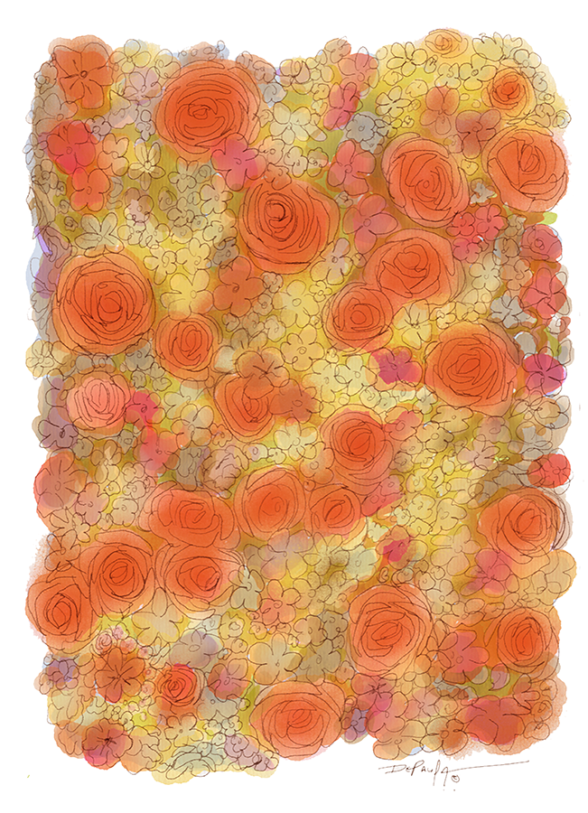 Four Seasons Fall Fine Art Floral Flower Canvas Print 18" x 24"