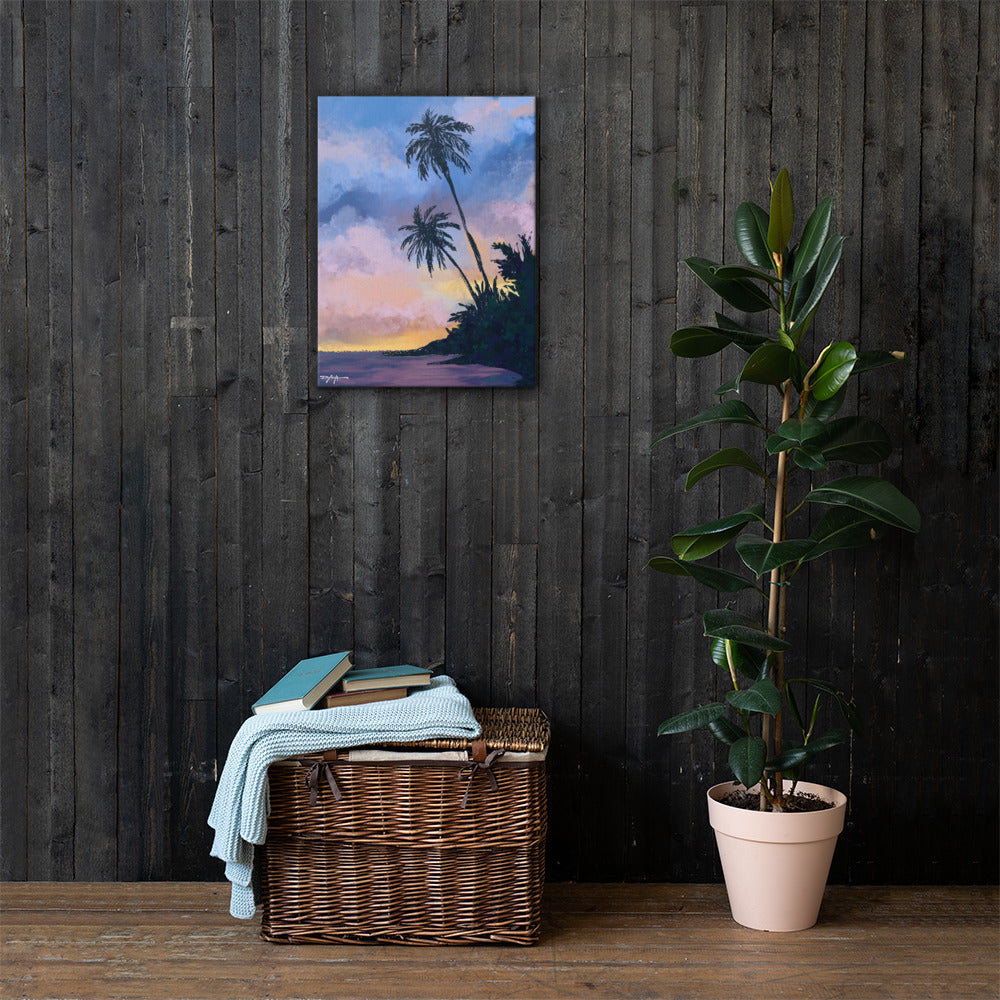 Beach at Dawn Fine Art Canvas Print 18 x 24"