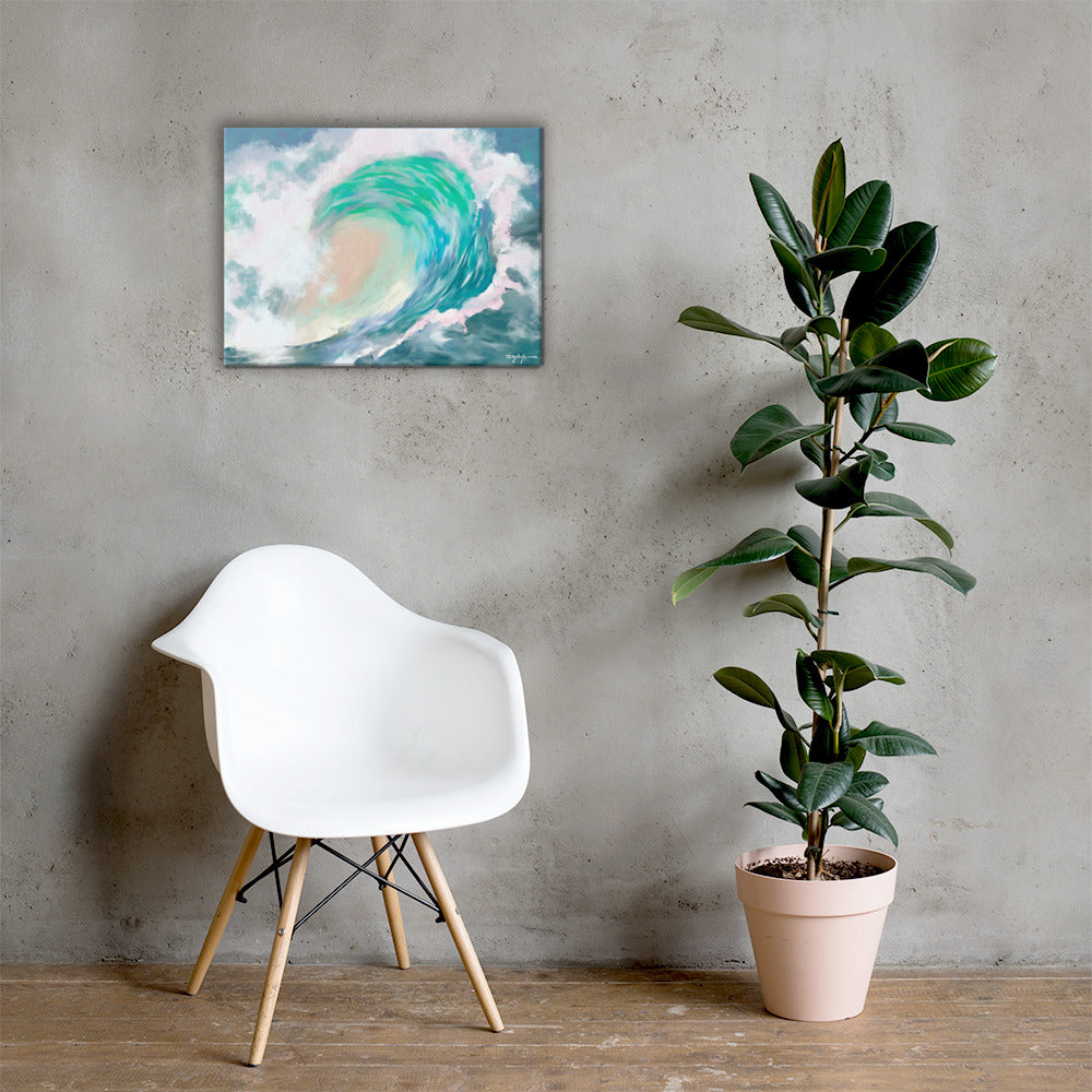 Tropical Wave Fine Art Canvas 18" x 24"