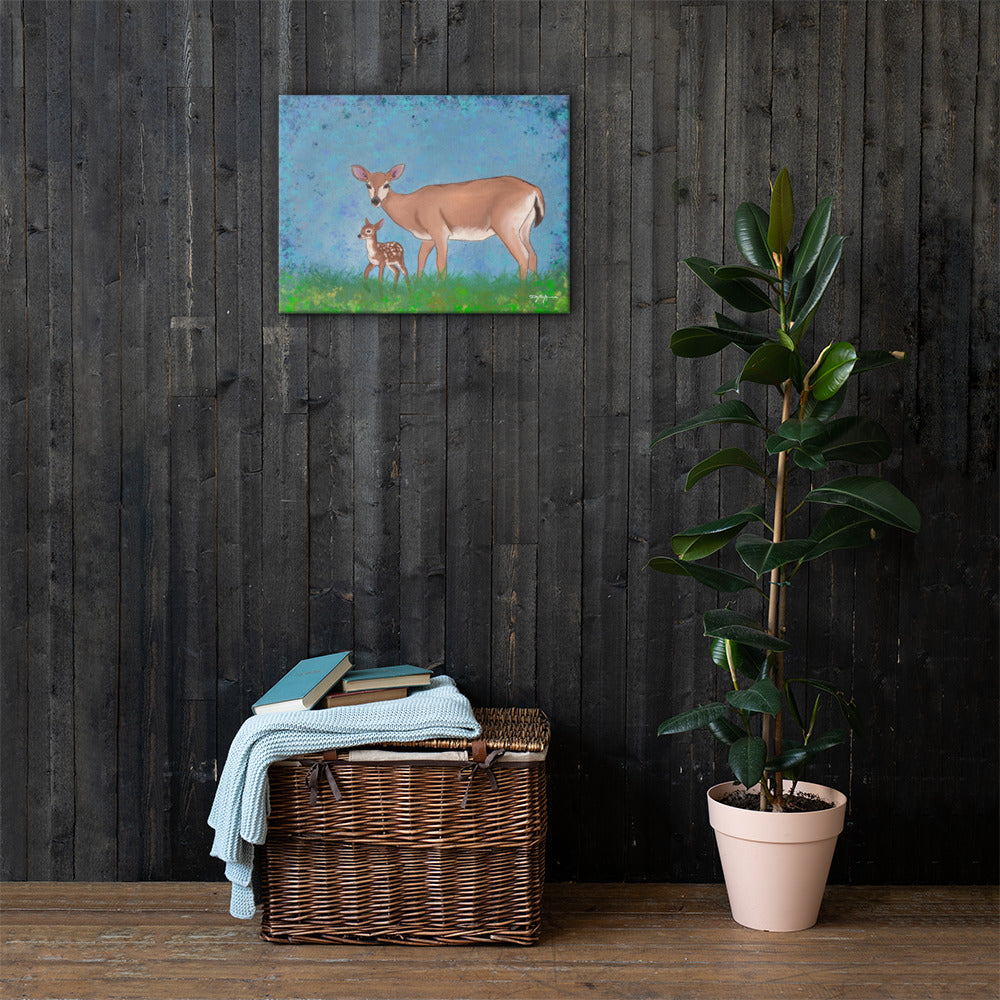 Key Deer Fine Art Canvas Print 18" x 24"