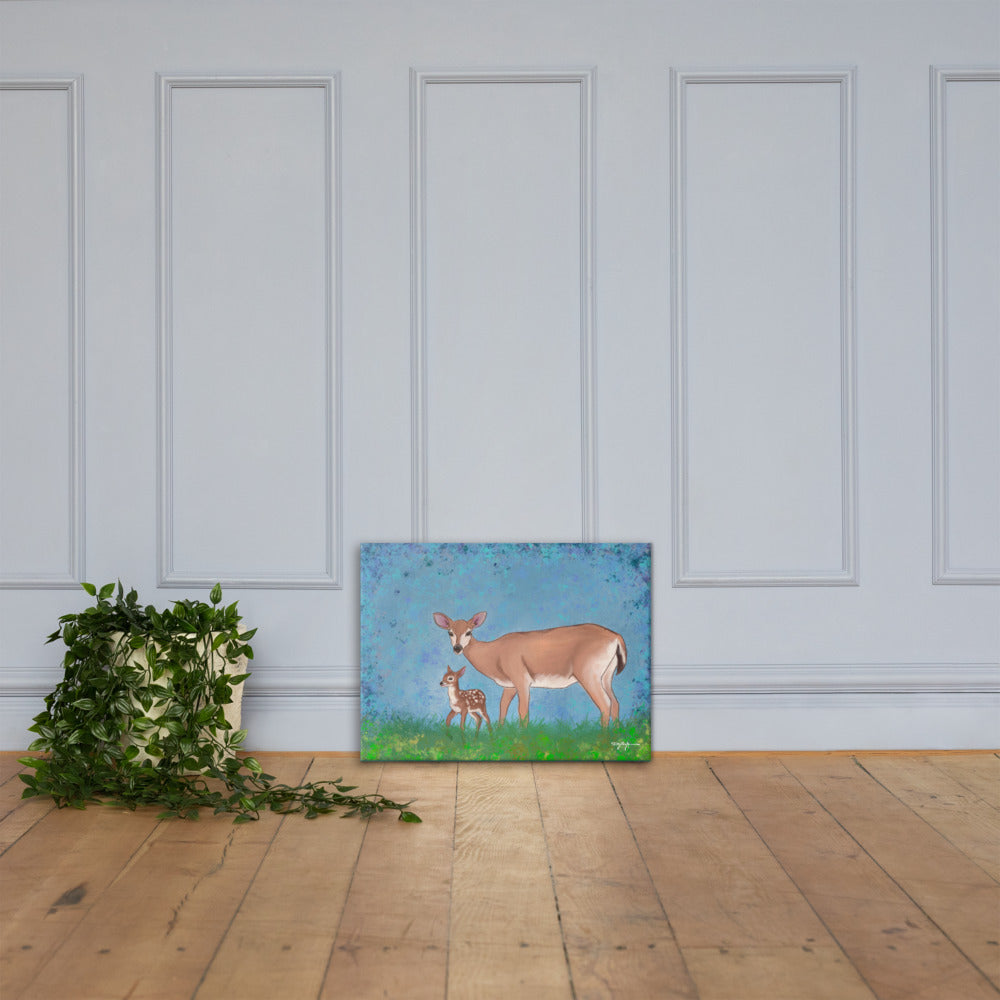 Key Deer Fine Art Canvas Print 18" x 24"