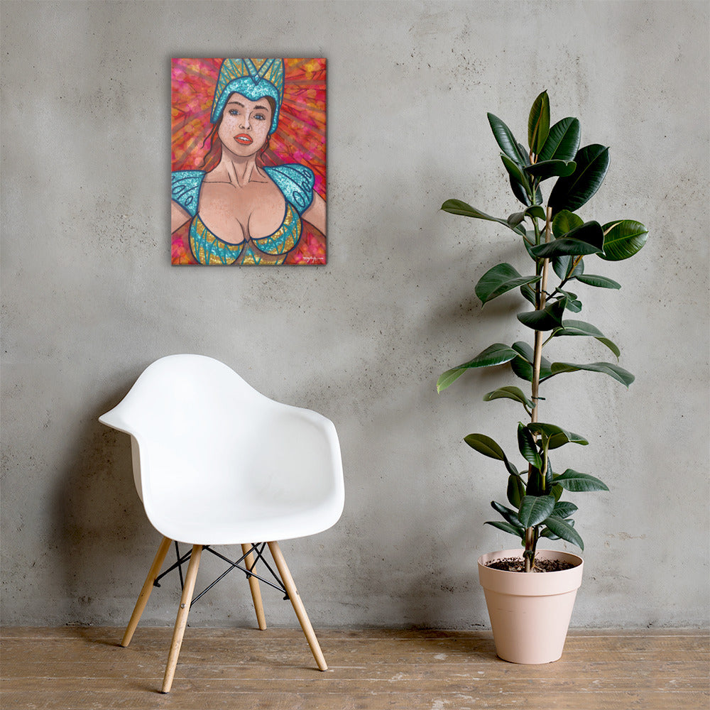 Carnival Queen Fine Art Canvas Print 18" x 24"