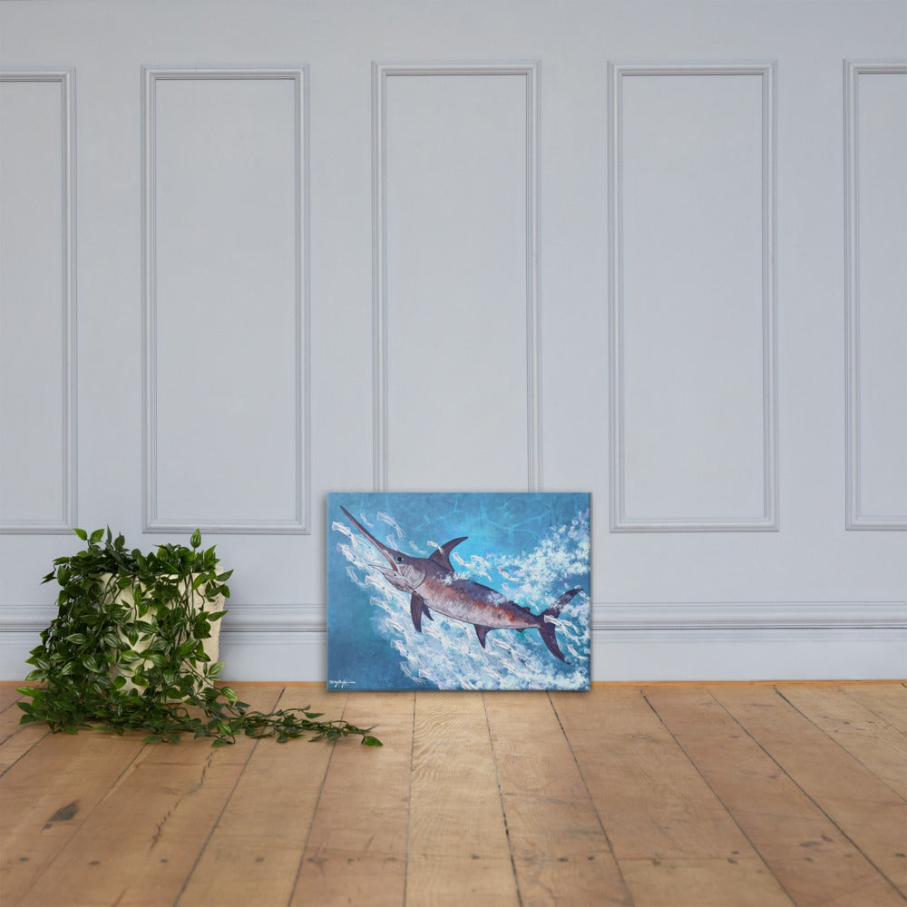 Swordfish Fine Art Canvas 18" x 24"