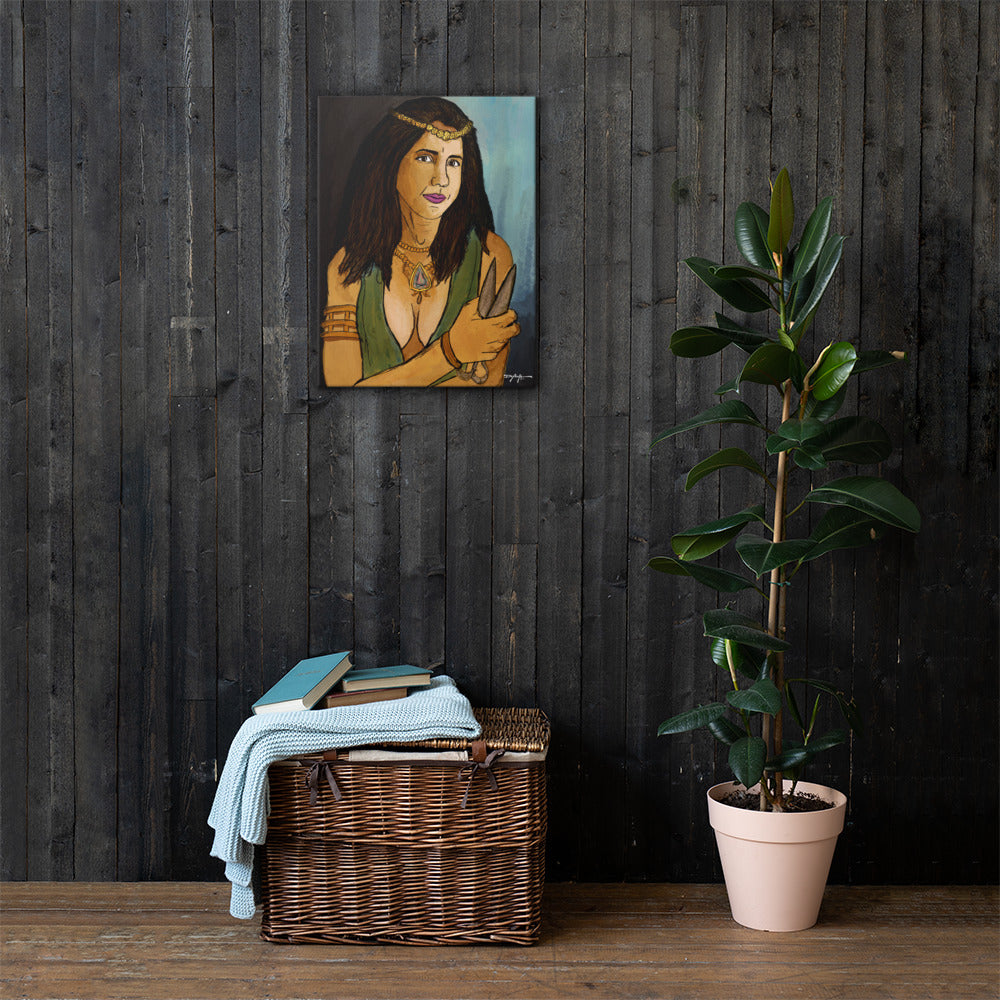 Delilah Portrait Samson Bible Fine Art Canvas Print 18" x 24"