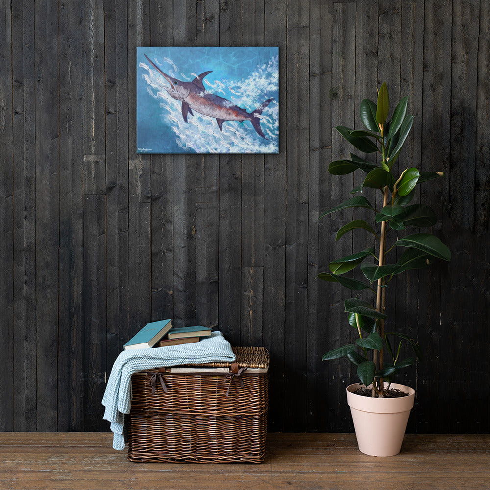 Swordfish Fine Art Canvas 18" x 24"