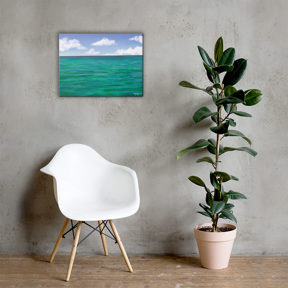 The Colors of Islamorada Waters Fine Art Canvas 18" x 24"