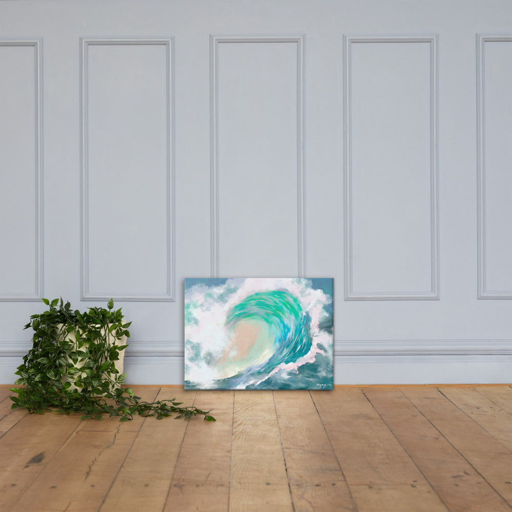 Tropical Wave Fine Art Canvas 18" x 24"
