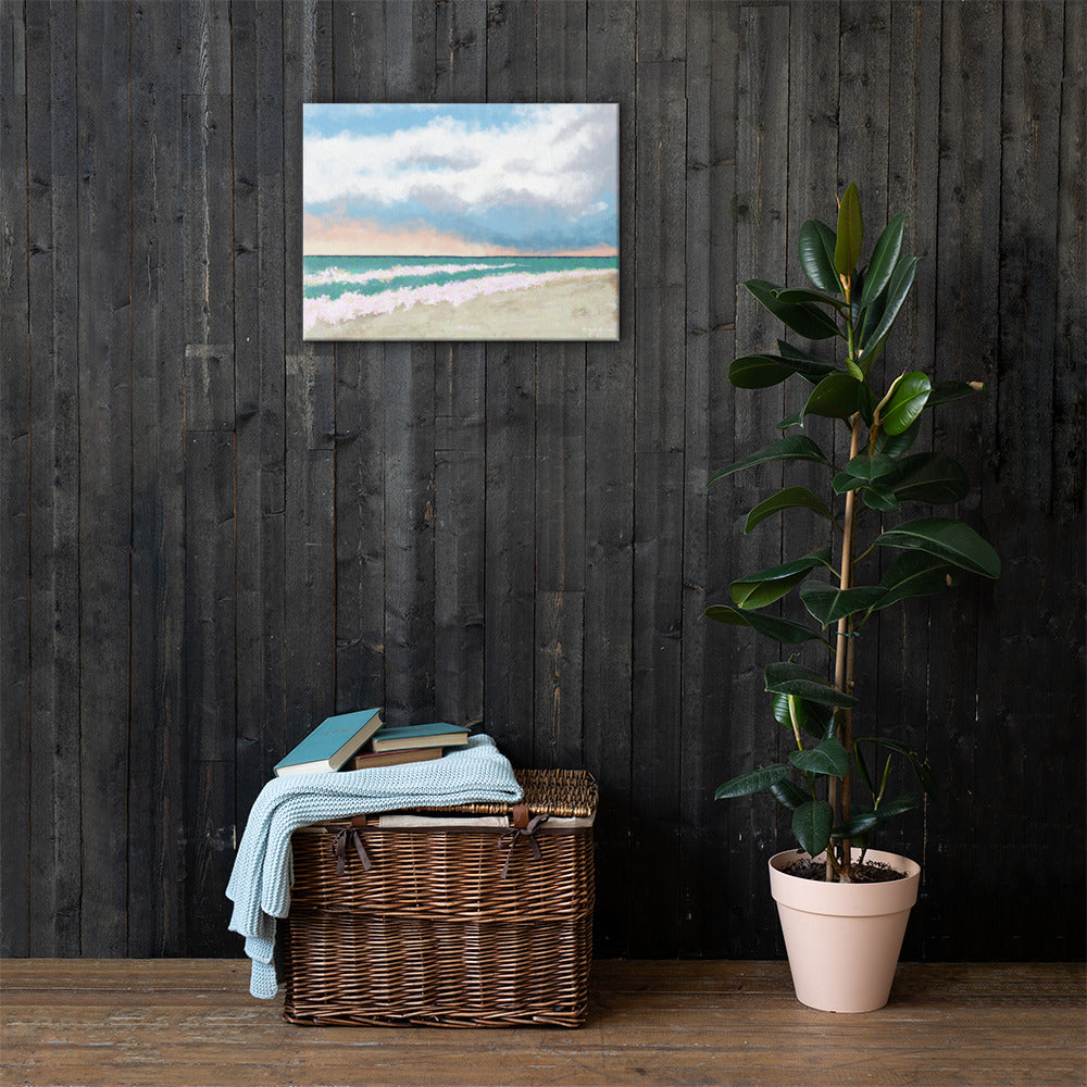 Rolling Waves Fine Art Landscape Canvas Print 18" x 24"
