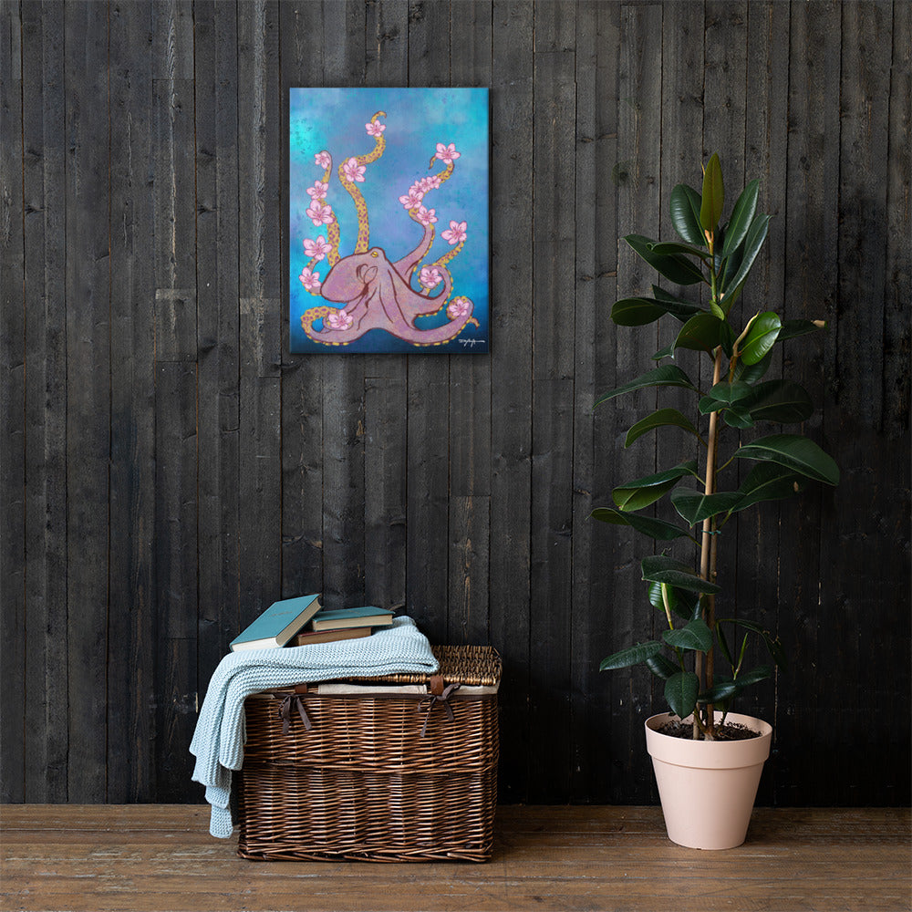 Octopus’s Garden Fine Art Canvas 18" x 20"