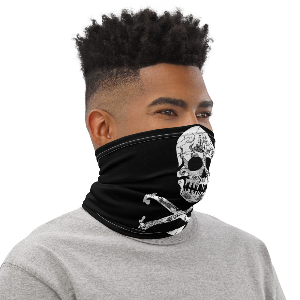 Pirate Flag Face Mask Neck Gaiter