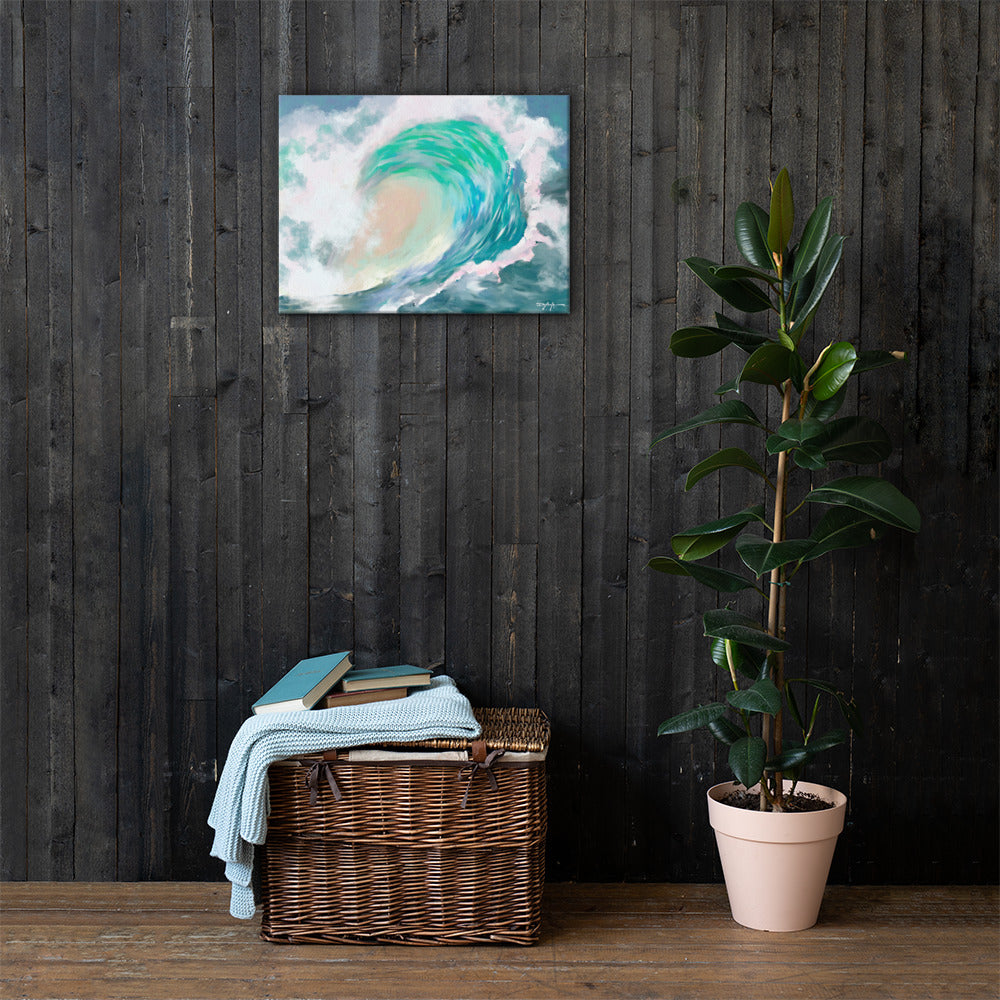 Tropical Wave Fine Art Canvas 18" x 24"