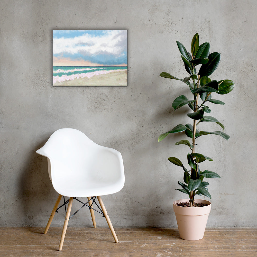 Rolling Waves Fine Art Landscape Canvas Print 18" x 24"
