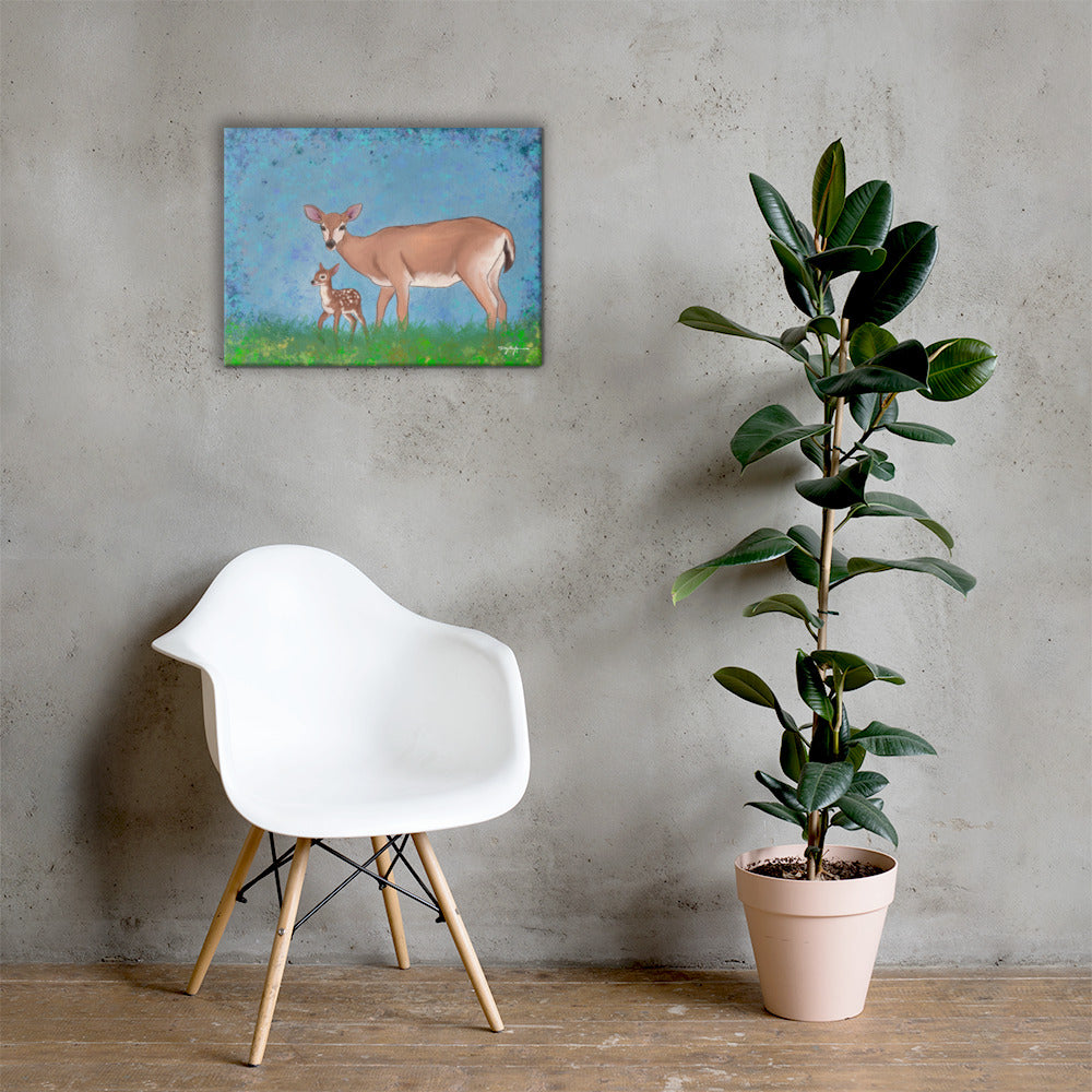 Key Deer Fine Art Canvas Print 18" x 24"