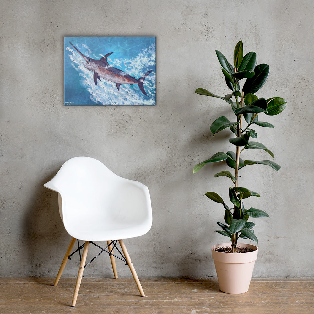 Swordfish Fine Art Canvas 18" x 24"