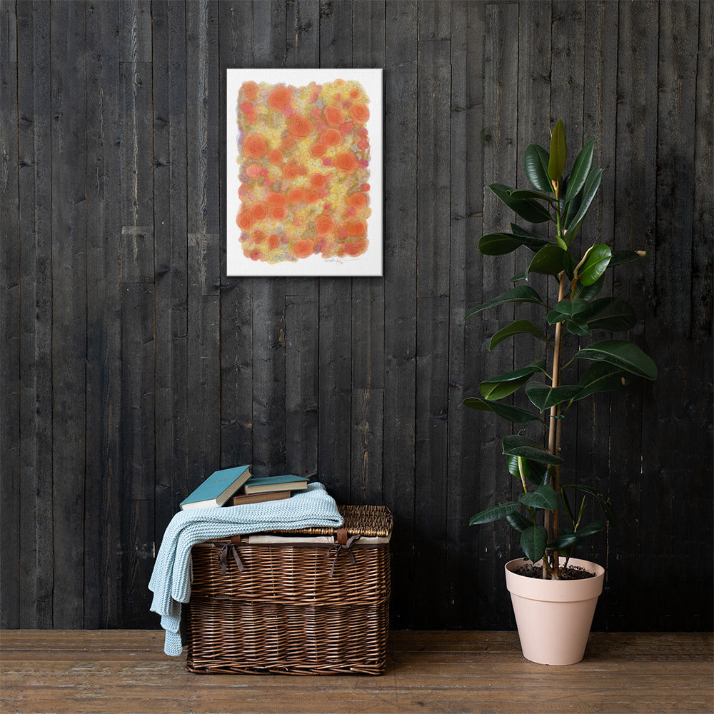 Four Seasons Fall Fine Art Floral Flower Canvas Print 18" x 24"