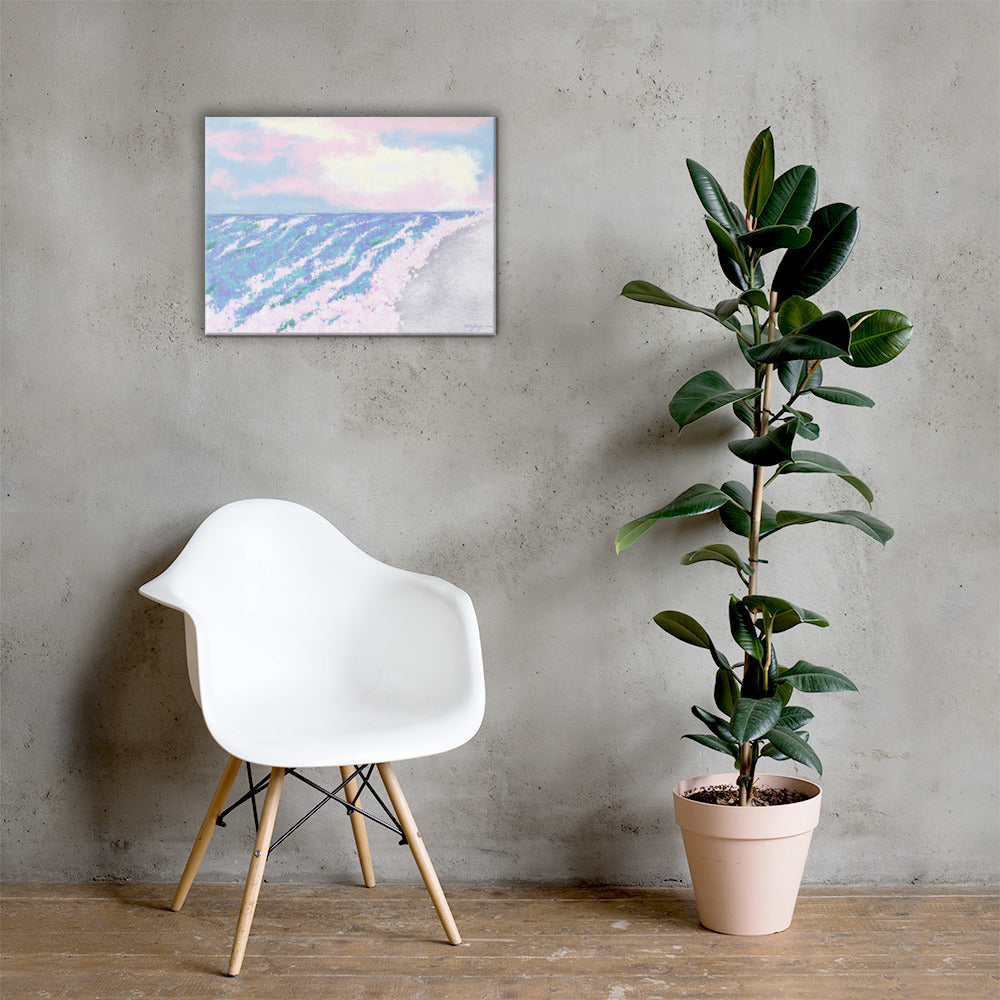 Serenity Beach Fine Art Landscape Canvas 18" x 24"