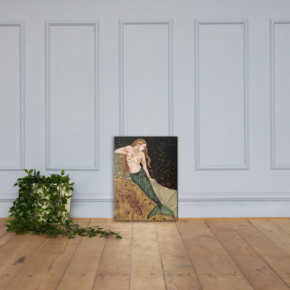 Nouveau Mermaid Fine Art Canvas 18" x 24"