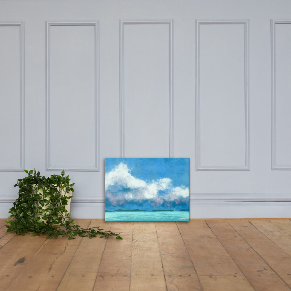 Water Clouds Fine Art Canvas 18" x 24"