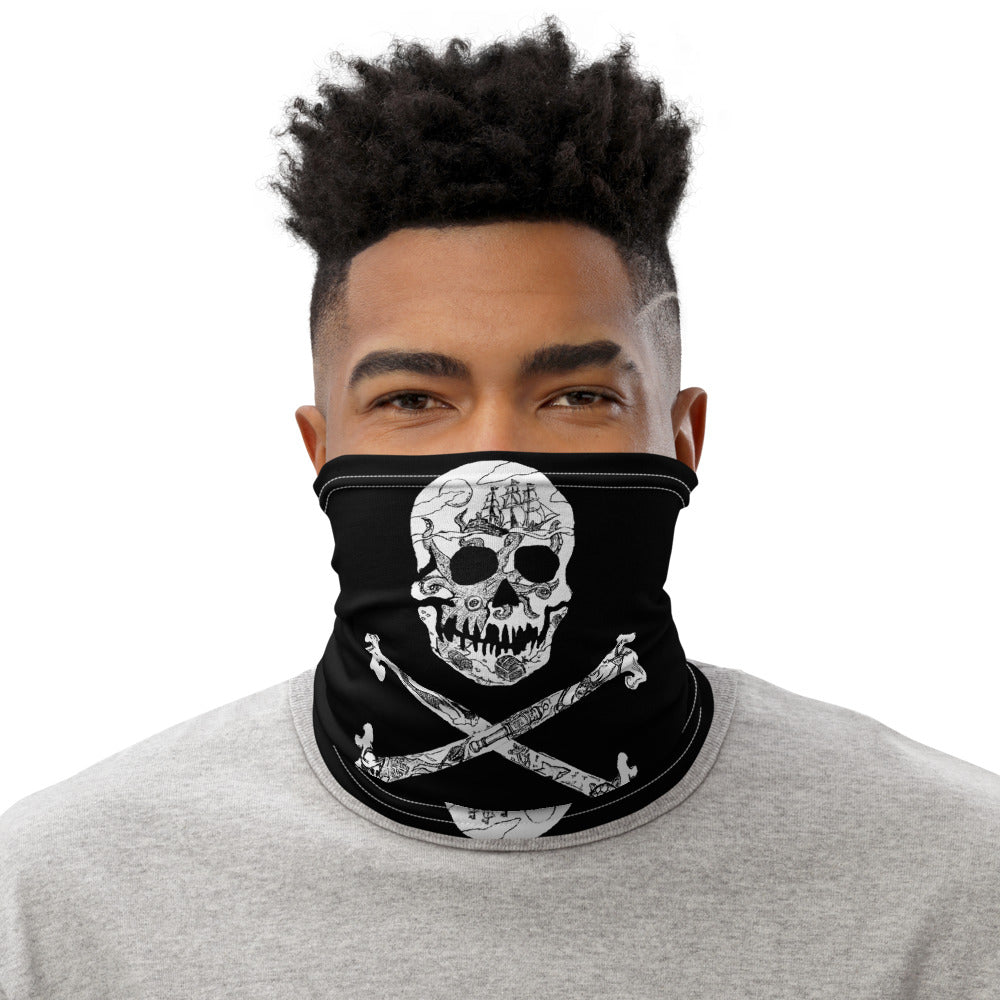 Pirate Flag Face Mask Neck Gaiter
