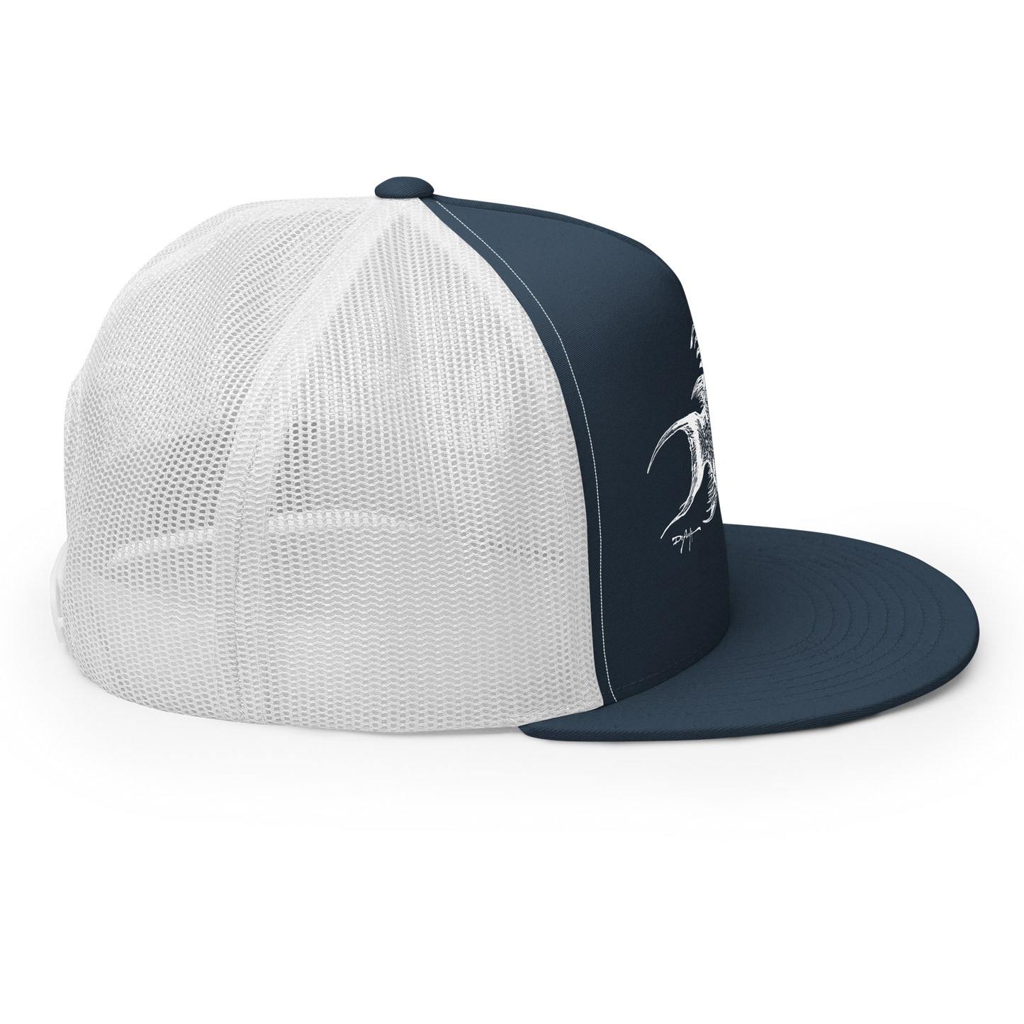 Signature White Hogfish Trucker Cap