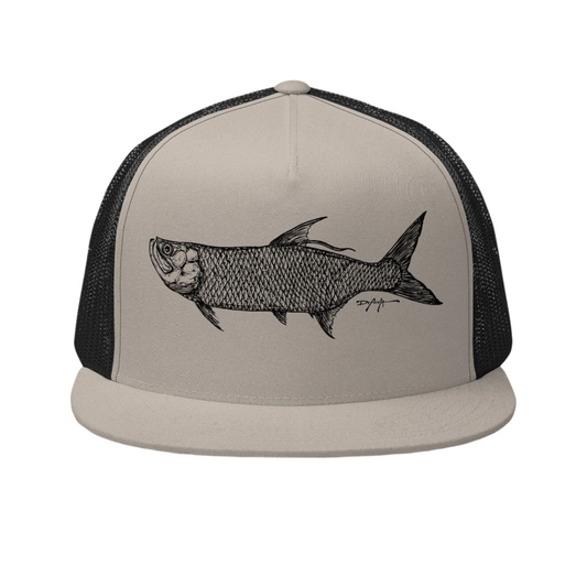 Signature Black Tarpon Trucker Cap