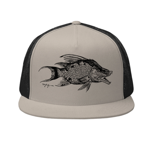 Signature Black Hogfish Trucker Cap