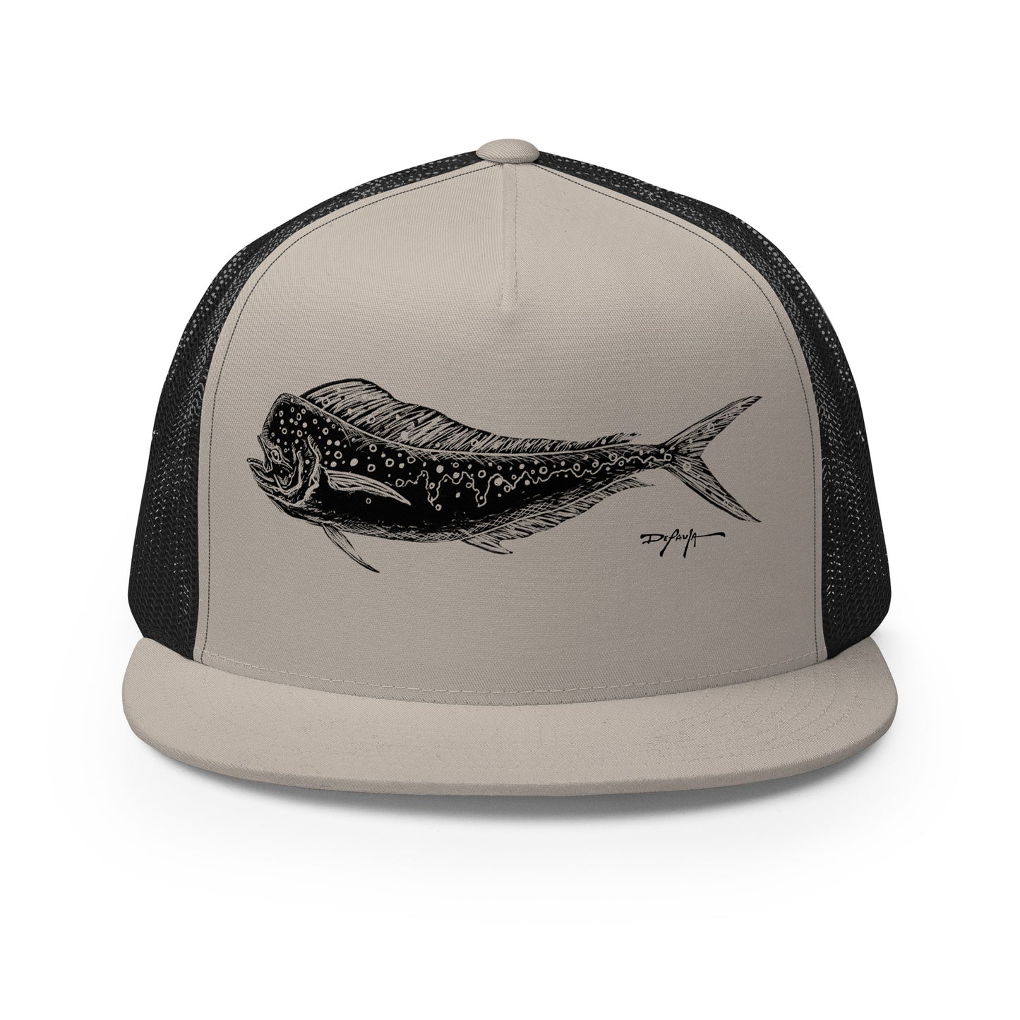 Signature Black Mahi Mahi Trucker Cap