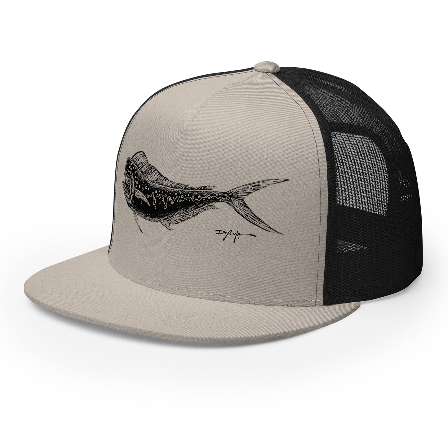 Signature Black Mahi Mahi Trucker Cap