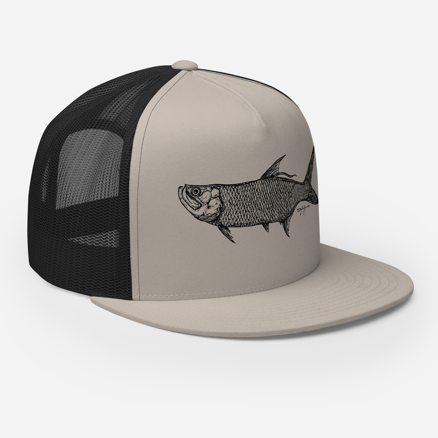 Signature Black Tarpon Trucker Cap