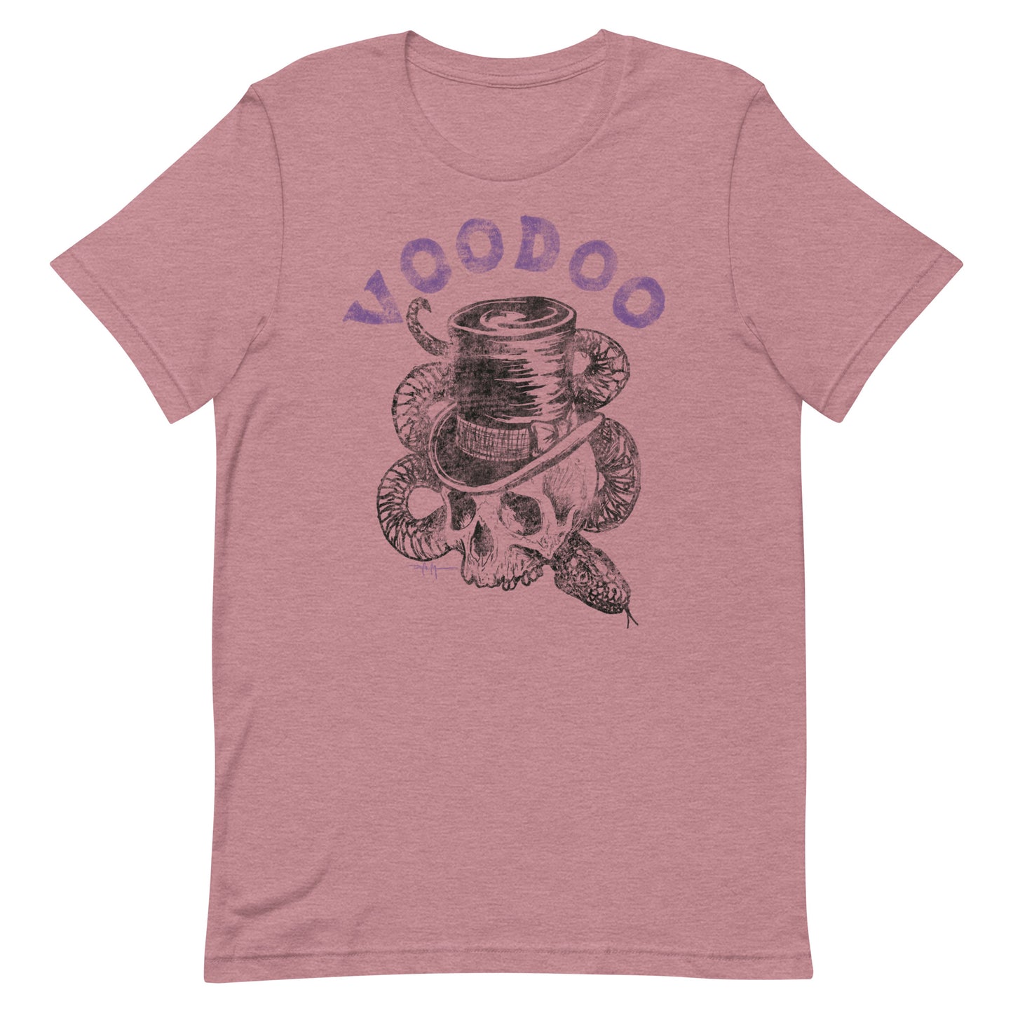 Voodoo Baron Samedi top hat skull Unisex t-shirt