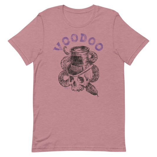 Voodoo Baron Samedi top hat skull Unisex t-shirt