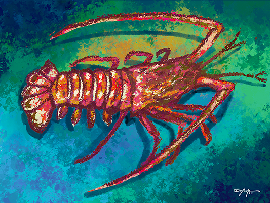 Spiny Lobster Fine Art Canvas