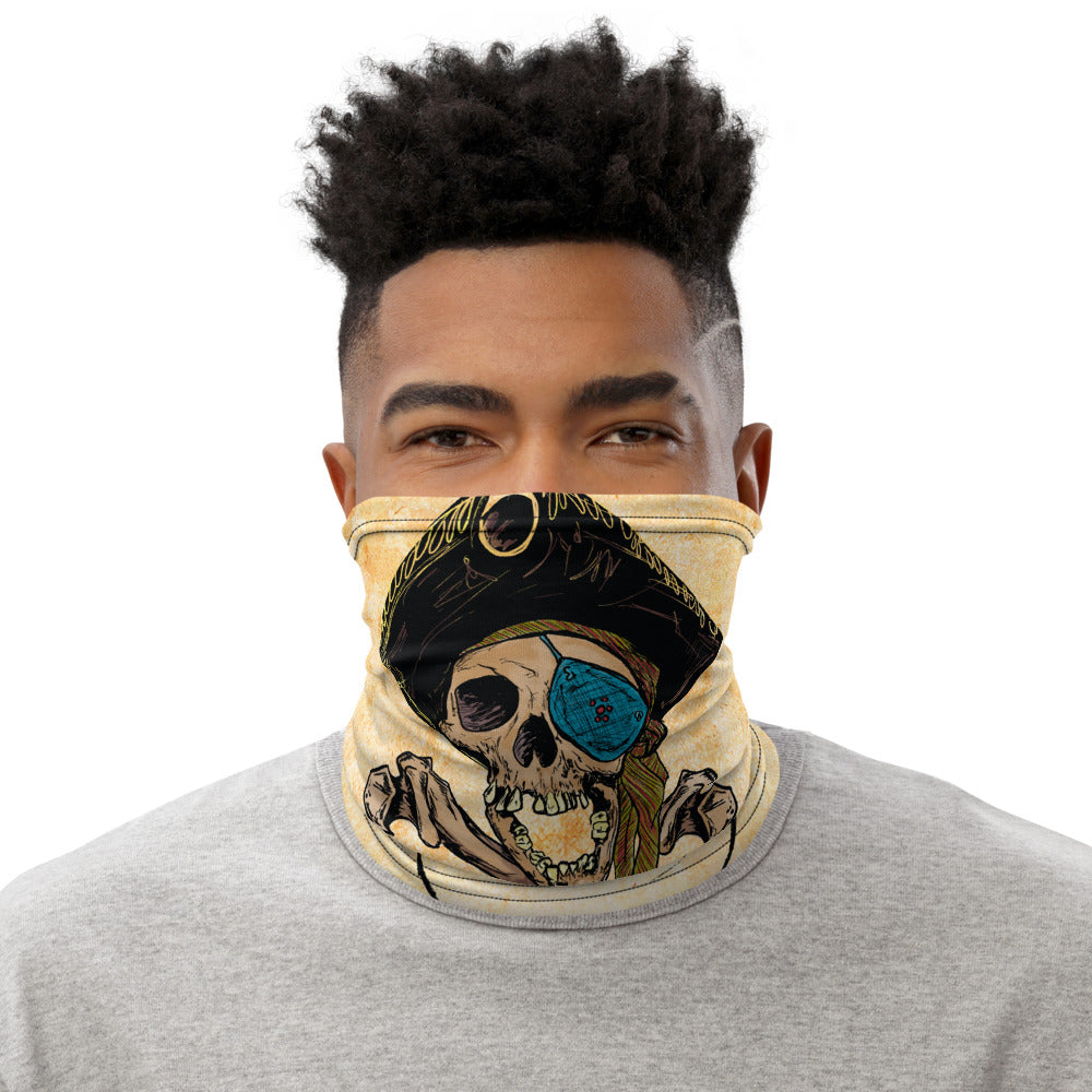 Pirate Skull and Crossbones Face Mask Neck Gaiter