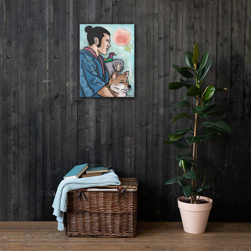 Portrait of Momotaro Fine Art Canvas 18" x 24"