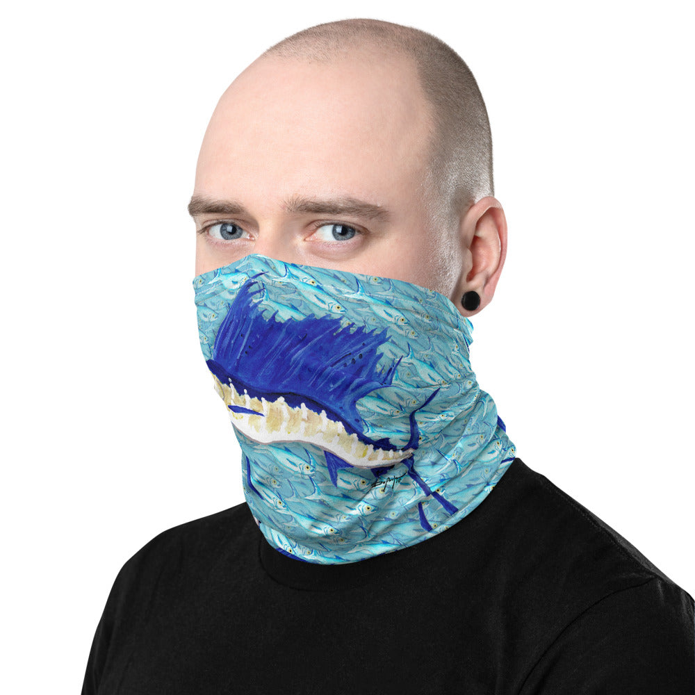 Sailfish Bait Ball Face Mask Neck Gaiter