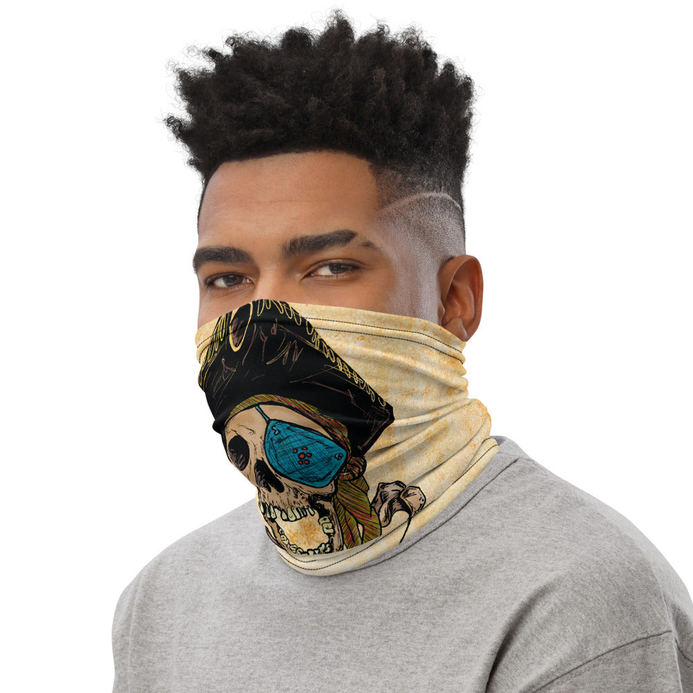 Pirate Skull and Crossbones Face Mask Neck Gaiter