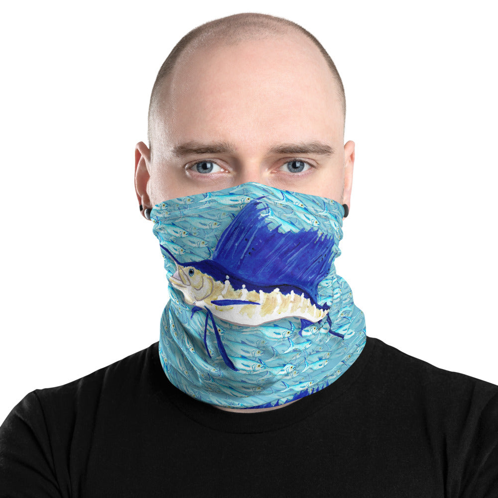 Sailfish Bait Ball Face Mask Neck Gaiter