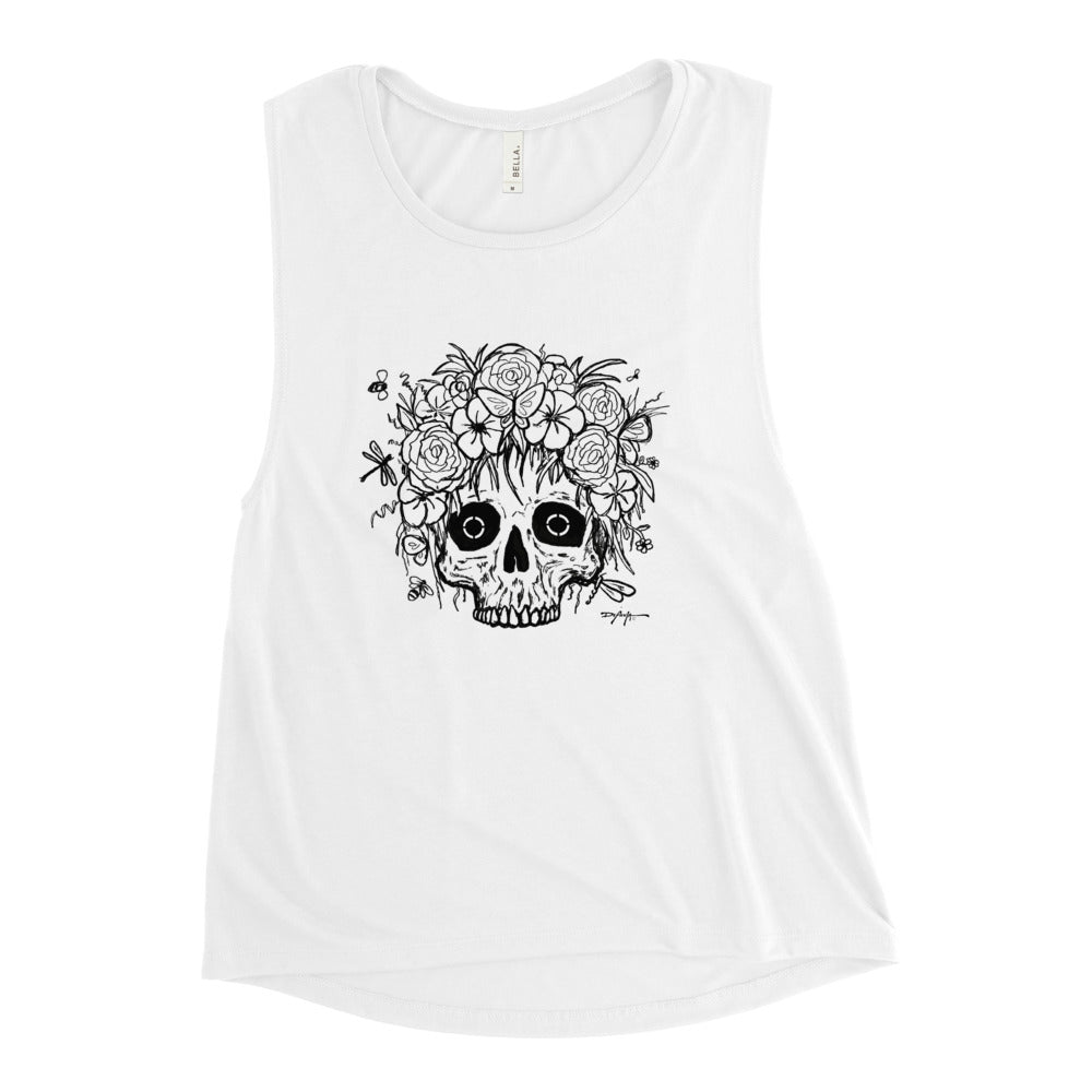 Spring Skull Dark Art Guild Ladies’ Muscle Tank